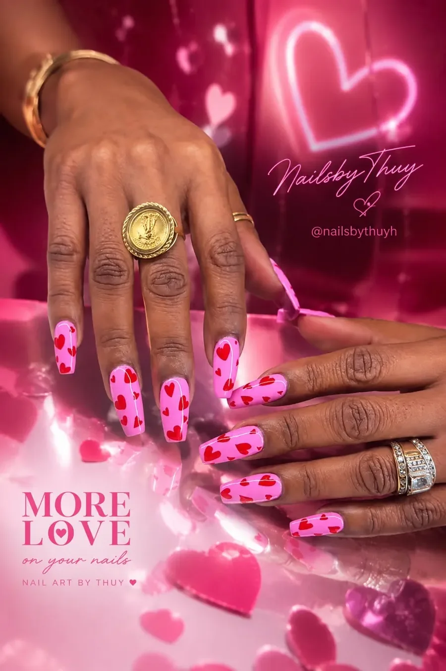 French tip almond nails on natural hands — nail shapes guide by Thuy, Austin TX